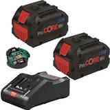 Bosch Batterier - Værktøjsbatterier - Værktøjsopladere Batterier & Opladere Bosch 2 x ProCORE18V 8.0Ah + GAL 18V-160 C + GCY 42 Professional