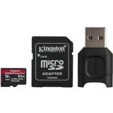 UHS-II - microSDXC Hukommelseskort Kingston Canvas React Plus microSDXC Class 10 UHS-II U3 ​​V90 A1 285/165MB/s 64GB