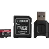 UHS-II - microSDXC Hukommelseskort Kingston Canvas React Plus microSDXC Class 10 UHS-II U3 ​​V90 A1 285/165MB/s 128GB