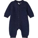 12-18M Jumpsuits Børnetøj Joha Wool Jumpsuit - Navy Blue