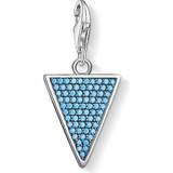 Nikkelfri Charms & Vedhæng Thomas Sabo Triangle Charm - Silver/Turquoise