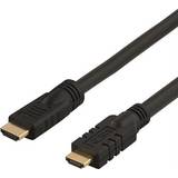 HDMI-kabler Deltaco Active HDMI - HDMI High Speed with Ethernet 20m