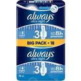 Always Intimhygiejne & Menstruationsbeskyttelse Always Ultra Night Size 3 18-pack
