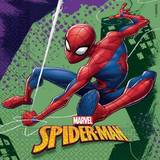 Prikkede Tallerkener, Glas & Bestik Globosnordic Napkins Spiderman Team Up 20-pack