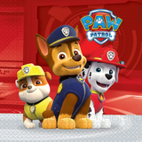 Prikkede Tallerkener, Glas & Bestik Globosnordic Napkins Paw Patrol 20-pack