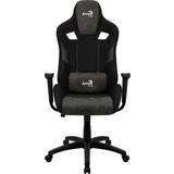 Læder - Nakkepuder - Sort Gamer stole AeroCool Count AeroSuede Universal Gaming Chair - Black
