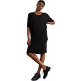 Lyocell Graviditet & Amning Boob Wonton Dress Black