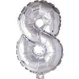 Hisab Joker Foil Ballon Number 8 Silver