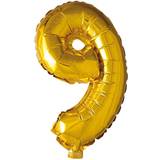 Hisab Joker Balloner Hisab Joker Foil Ballon Number 9 Gold