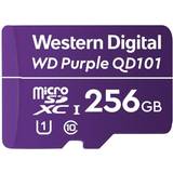 Western Digital U1 Hukommelseskort Western Digital Purple SC QD101 microSDXC Class 10 UHS-I U1 256GB