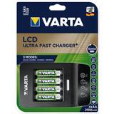 AAA (LR03) - Oplader - Sort Batterier & Opladere Varta 57685