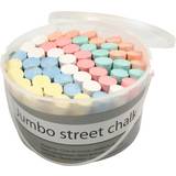 Udendørs legetøj Jumbo Street Chalk 50pcs