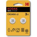 Batteri til fjernbetjening - Batterier - Litium Batterier & Opladere Kodak CR2450 Compatible 2-pack
