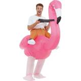 Smiffys Oppustelige kostumer Dragter & Tøj Smiffys Inflatable Ride Em Flamingo Costume Pink