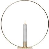 Messing Lysestager, Lys & Dufte Star Trading Flamme LED-lys 28cm