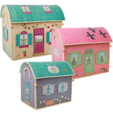 Rice Småopbevaring Rice Toy Baskets House Theme 3-pack
