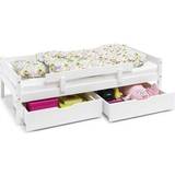 Opbevaringsmuligheder - Pink Børneværelse Spiloppe Junior Bed Incl Mattress Frame & Drawer Set 76x166cm