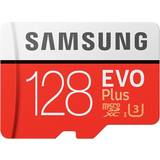 Hukommelseskort & USB Stik på tilbud Samsung Evo Plus 2020 microSDXC MC128HA Class 10 UHS-I U3 128GB