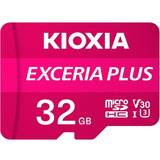 32 GB - V30 Hukommelseskort Kioxia Exceria Plus microSDHC Class 10 UHS-I U3 V30 A1 32GB