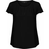 Blonder - Dame T-shirts & Toppe Vero Moda Lace Sleeves Top - Black