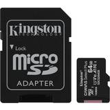 64 GB - Class 10 Hukommelseskort Kingston Canvas Select Plus microSDXC Class 10 UHS-I U1 V10 A1 100MB/s 64GB +Adapter (2-pack)