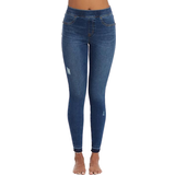 Spanx Blå Bukser & Shorts Spanx Distressed Ankle Skinny Jeans - Medium Wash