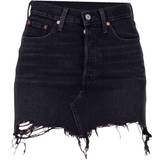 Levi's 32 - Dame Nederdele Levi's Nederdel Deconstructed Mini - Ill Fated Black