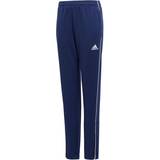 Adidas Blå - Piger Tracksuits adidas Junior Core 18 Training Pants - Dark Blue/White (CV3994)