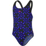 Speedo Allover Splashback Swimsuit - Black/Blue (807386C792)