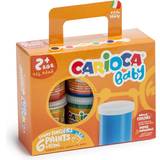 Tegnetavler Vandfarver & Fingermaling CARIOCA Baby Finger Paint Colors 80ml 6pcs