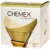 Chemex Tilbehør til kaffemaskiner Chemex FSU-100 Pre Folded Square Natural Filter