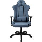 Blå - Justerbare armlæn Gamer stole Arozzi Torretta Soft Fabric Gaming Chair - Blue