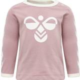 Pink T-shirts Hummel Flipper T-shirt L/S - Woodrose (205816-4852)