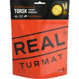 Frysetørret mad på tilbud Real Turmat Torsk I Kremet Karrisaus 96g