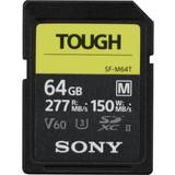 Sony U3 Hukommelseskort & USB Stik Sony Tough SF-M64T SDXC Class 10 UHS-II U3 V60 277/150MB/s 64GB