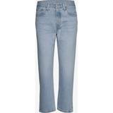 Levi's Bomuld - Dame Jeans Levi's 501 Crop Jeans - Light Indigo/Worn in