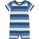 Økologisk bomuld Playsuits Børnetøj Fred's World Multi Stripe Summer Romper - Blue (1583036100-019403901)