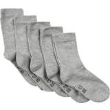 31/34 - Babyer Undertøj Minymo Socks 5-pack - Light Grey Melange (5077-130)