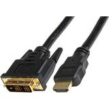 Guld - HDMI-kabler - Skærmet StarTech HDMI - DVI-D 2m