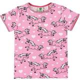 T-shirts Børnetøj Småfolk T-shirt Unicorn - Sea Pink (02-1014)
