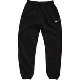 Nike Dame - XXL Bukser Nike Essential Fleece Pants Women - Black/White