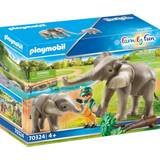 Playmobil Elefanter Legesæt Playmobil Familie Elefanter i Indhegning 70324