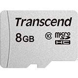 8 GB - U1 Hukommelseskort Transcend 300S microSDHC Class 10 UHS-I U1 8GB