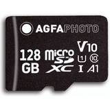 AGFAPHOTO 128 GB Hukommelseskort AGFAPHOTO High Speed ​​microSDXC Class 10 UHS-I U1 V10 128GB