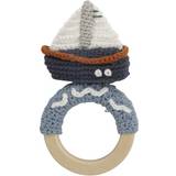Sebra Crochet Rattle Ocean Dive Boat on Ring