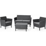 Loungesæt Havemøbel Keter Salemo Loungesæt, 1 borde inkl. 2 stole & 1 sofaer