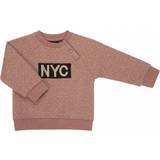 9-12M Sweatshirts Petit by Sofie Schnoor Emily Sweat NYC LS - Dusty Rose Glitter (P201624)