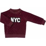 Babyer Sweatshirts Petit by Sofie Schnoor Emily Sweatshirt NYC - Velour/Dark Red (P194636-4033)