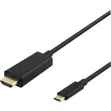 Deltaco Kabeladaptere - USB C-HDMI Kabler Deltaco USB C-HDMI 1m
