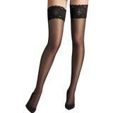 Wolford Blomstrede Tøj Wolford Satin Touch 20 Stay-Up - Black